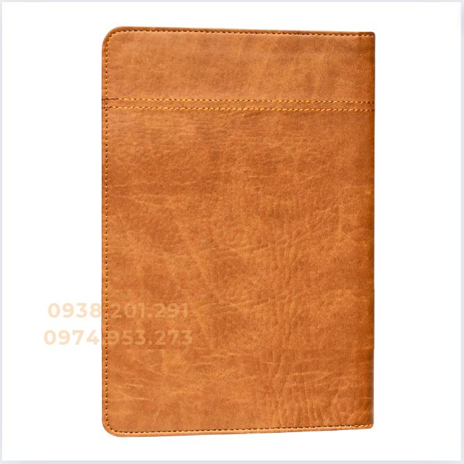 Sổ tay bìa da màu vàng da bò in logo chi cục thuế quận 5 Sổ tay bìa da màu vàng da bò in logo chi cục thuế quận 5