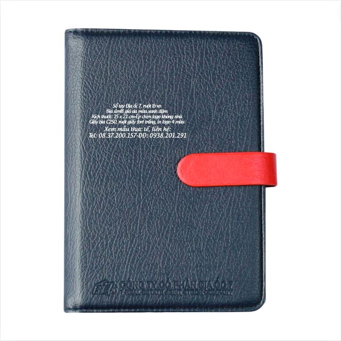 Sổ tay bìa da cao cấp Địa ốc 7 in logo theo yêu cầu Sổ tay bìa da cao cấp Địa ốc 7 in logo theo yêu cầu