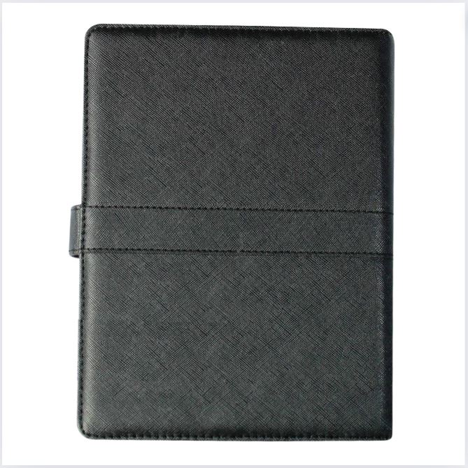 Sổ tay bìa da in logo Pan Services màu đen gân đẹp giá rẻ Sổ tay bìa da in logo Pan Services màu đen gân đẹp giá rẻ