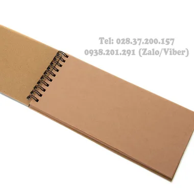 Sổ tay giấy kraft in logo giá rẻ