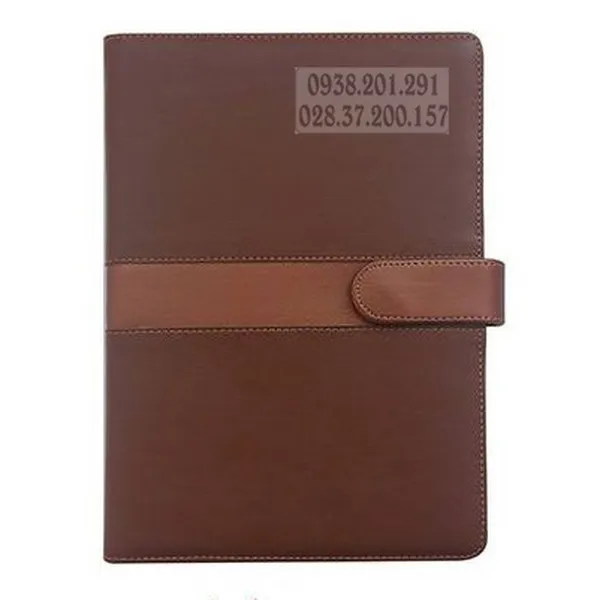Sổ agenda tay cài màu nâu 8P-163