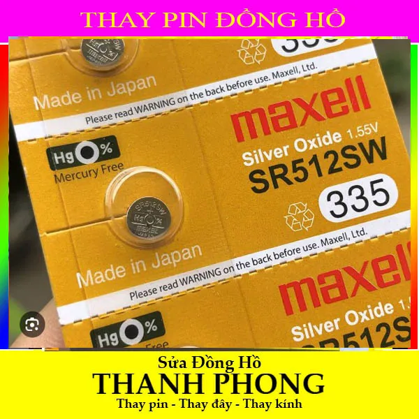 PIN ĐỒNG HỒ Maxell SR512SW