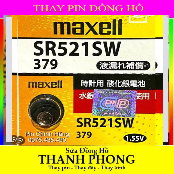 PIN ĐỒNG HỒ Maxell SR521SW