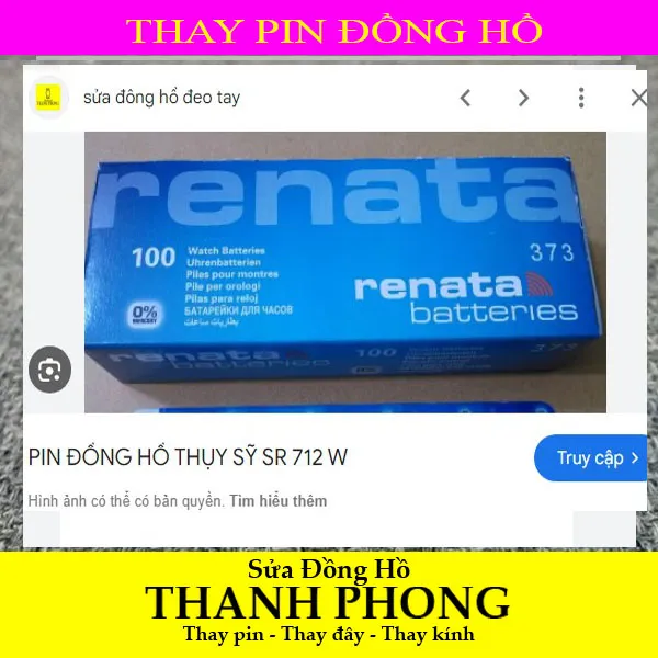 PIN ĐỒNG HỒ RENATA SR712SW
