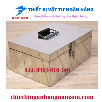 Thùng Inox áp tải tiền 50 x 40 x 35 cm