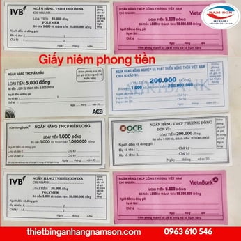 Giấy Niêm Phong Tiền Ngân Hàng
