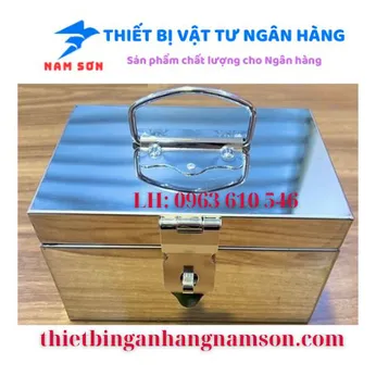Thùng Inox đựng tiền dài 60 x rộng 40 x cao 35
