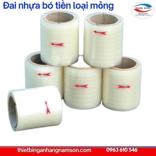 Dây đai nhựa bó tiền dùng cho Máy bó tiền cục 1000 tờ