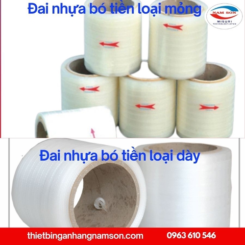 Dây đai nhựa bó tiền dùng cho Máy bó tiền cục 1000 tờ