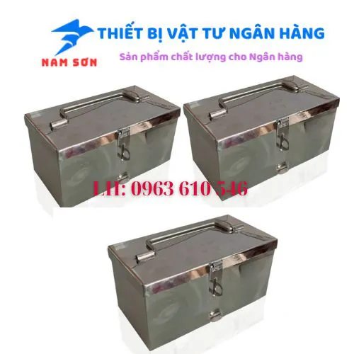 Hộp lưu trữ chìa khóa bằng Inox 1 bát khóa 20x10x10cm