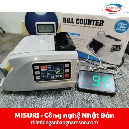 Máy đếm tiền Misuri 701New – Đếm nhanh, hỗ trợ kiểm tra tiền giả