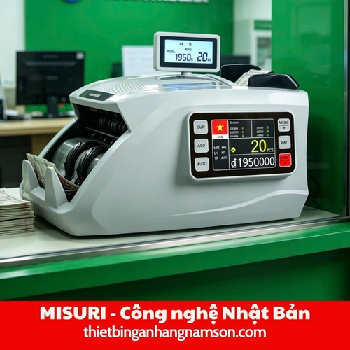 Máy đếm tiền Misuri 701New – Đếm nhanh, hỗ trợ kiểm tra tiền giả
