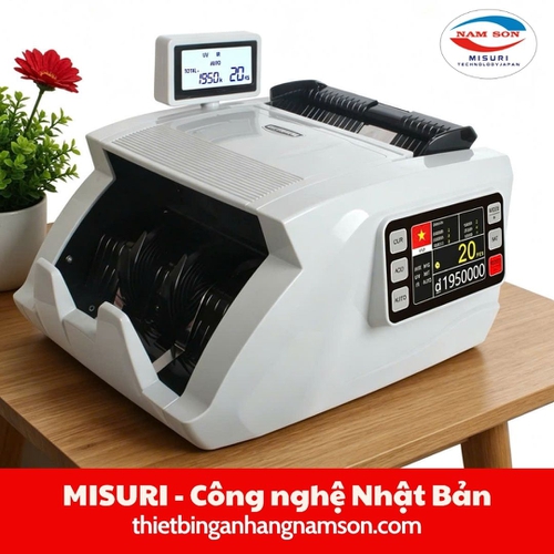 Máy đếm tiền Misuri 701New – Đếm nhanh, hỗ trợ kiểm tra tiền giả