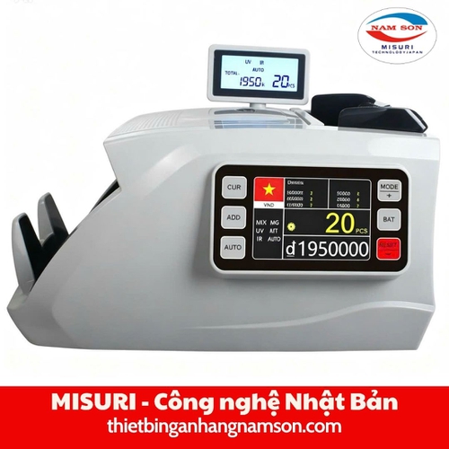 Máy đếm tiền Misuri 701New – Đếm nhanh, hỗ trợ kiểm tra tiền giả