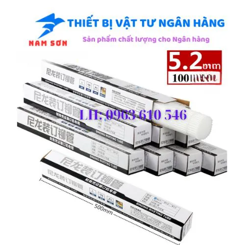 Ống nhựa máy đóng chứng từ 5.2 x 500mm