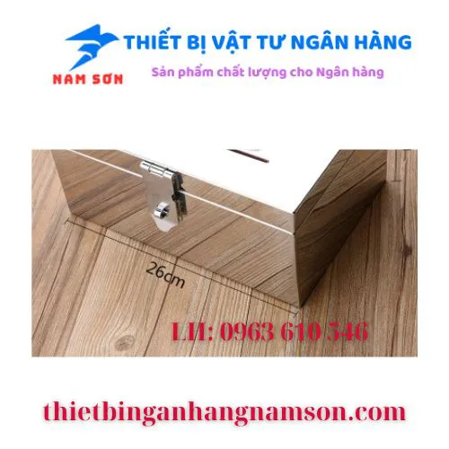 Thùng đựng tiền Inox 40 x 16 x 20 cm