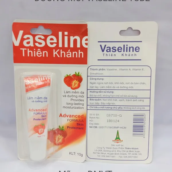 Dưỡng môi Vaseline tube