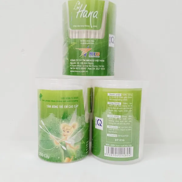 Gòn 2 đầu Hana giấy hũ 200