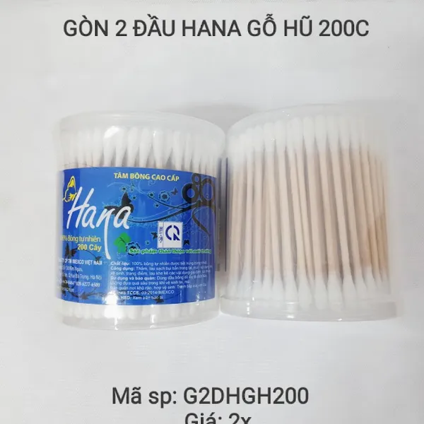 Gòn 2 đầu Hana gỗ hũ 200