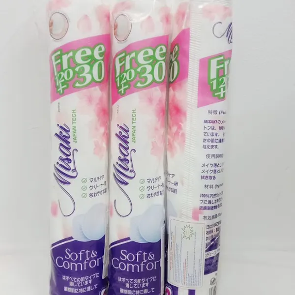 Gòn tẩy trang Misaki 120+30