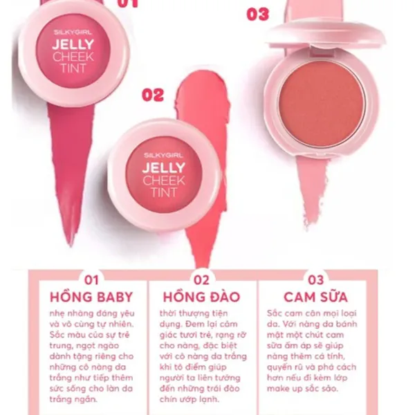 Phấn má hồng Silkygirl dạng thạch