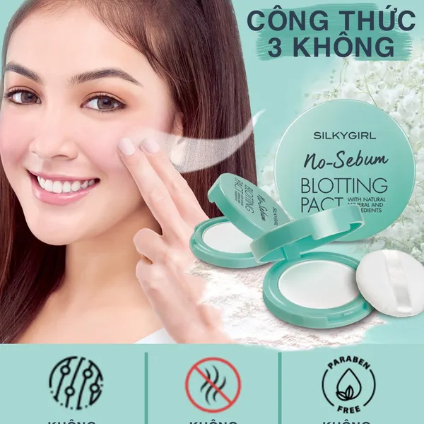 Phấn phủ silkygirl kiềm dầu
