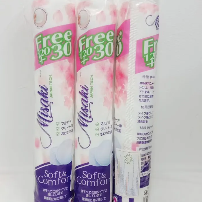 Gòn tẩy trang Misaki 120+30