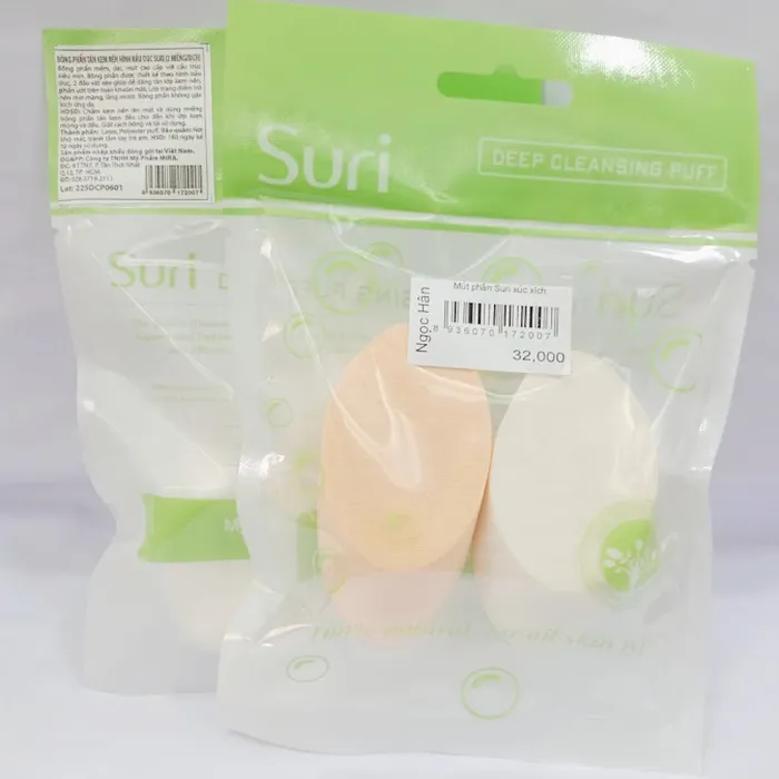 Mút phấn suri xúc xích