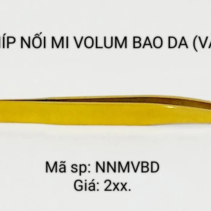 Nhíp nối mi Volum bao da vàng