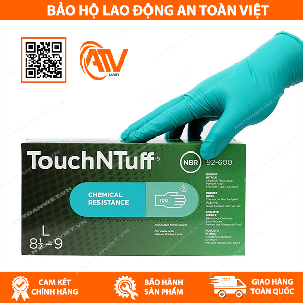 Găng tay y tế Ansell màu xanh