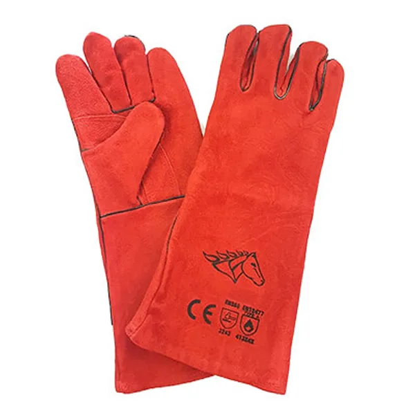 Găng Tay Da Hàn 16 inches màu đỏ