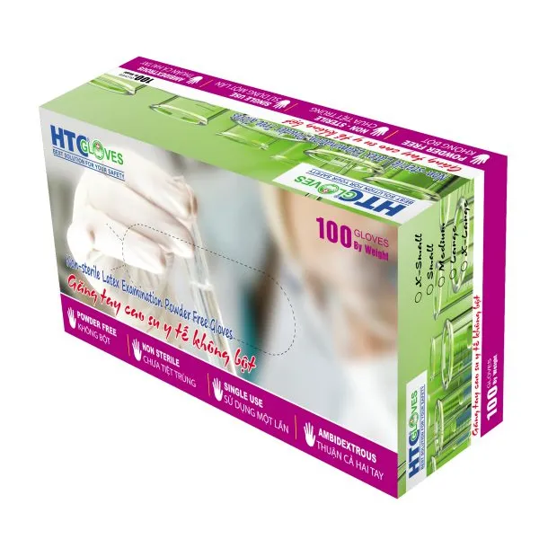Găng Tay Y Tế Không Bột Latex  HTC