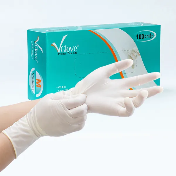 Găng tay Y tế có bột Latex Vglove