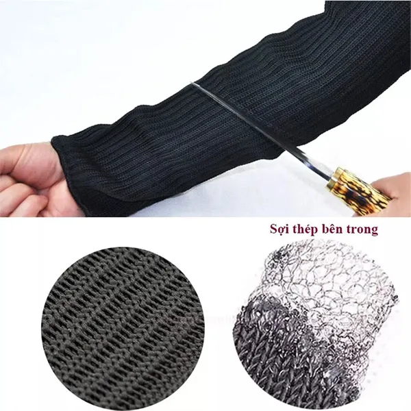 Ống Tay Chống Cắt Bằng Sợi Thép Không Gỉ Chiều Dài 40cm