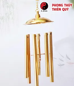 Chuông gió 1 tầng đồng nguyên chất
