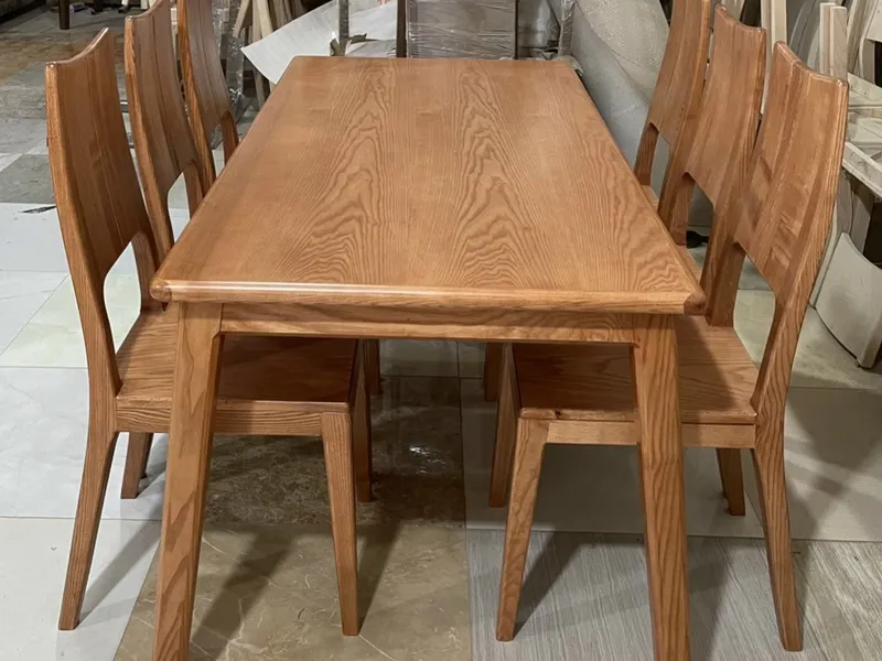 Bàn Ăn Gỗ Tần Bì (Sồi Nga) Cao Cấp 160cm x 80cm x 75cm - Mang Đến Sức Hút Cho Không Gian Bếp Của Bạn
