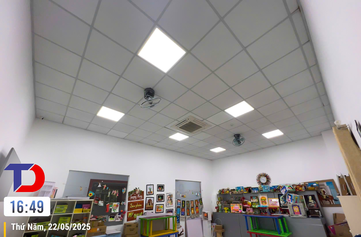 Tâm Đức Tech thi công lắp đặt hệ thống chiếu sáng trường học