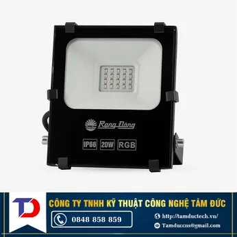 Đèn pha 20W đổi màu Rạng Đông