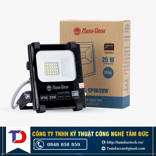 Đèn pha 20W vàng Rạng Đông