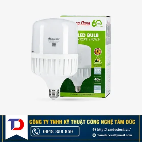 Bóng trụ 40W trắng Rạng Đông TR120N1/40W-6500K