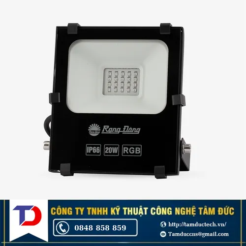 Đèn pha 20W đổi màu Rạng Đông