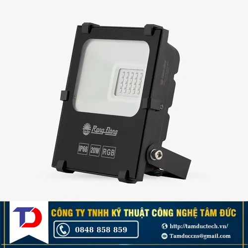 Đèn pha 20W đổi màu Rạng Đông