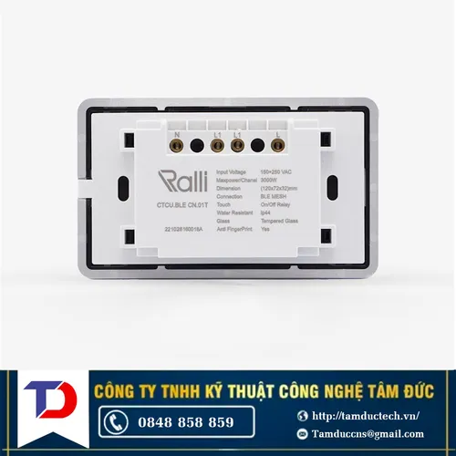 Công tắc thông minh CTCU.BLE CN.01T Rạng Đông