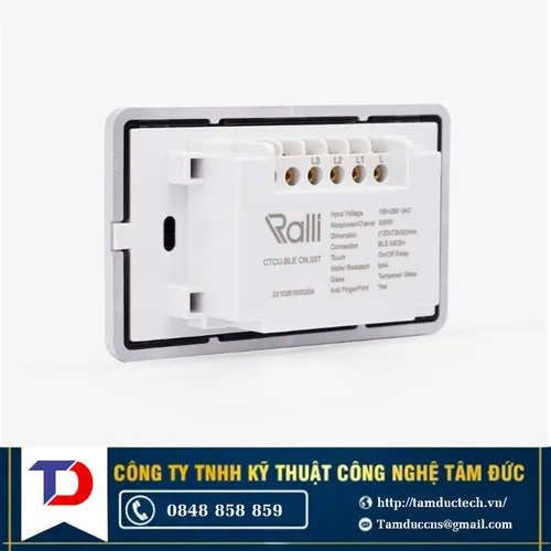Công tắc thông minh CTCU.BLE CN.03T Rạng Đông