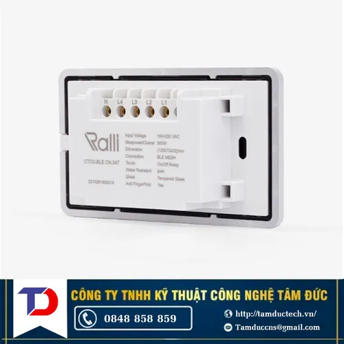 Công tắc thông minh CTCU.BLE CN.04T Rạng Đông