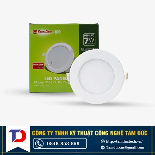 Đèn LED Panel tròn PT04.V2 90/7W 6500K Rạng Đông