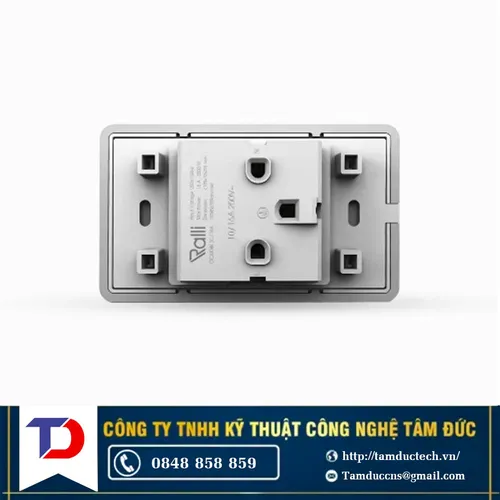 Ổ cắm âm tường cao cấp OCAT04K 2C/16A Rạng Đông