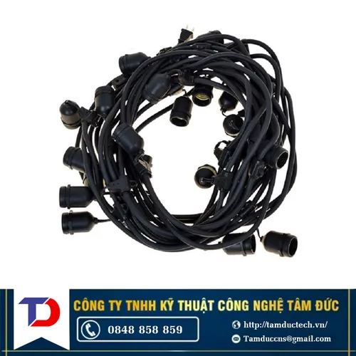 Bộ 20 đui đèn xoáy dây 10m
