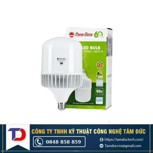 Đèn Led Builb Rạng Đông TR135/80W E27 6500K SS