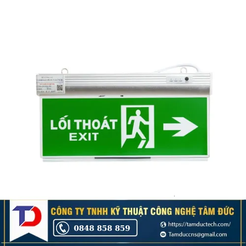 Đèn LED Chỉ Dẫn 1 Mặt CD01 40x 20/2 2W (PCCC)